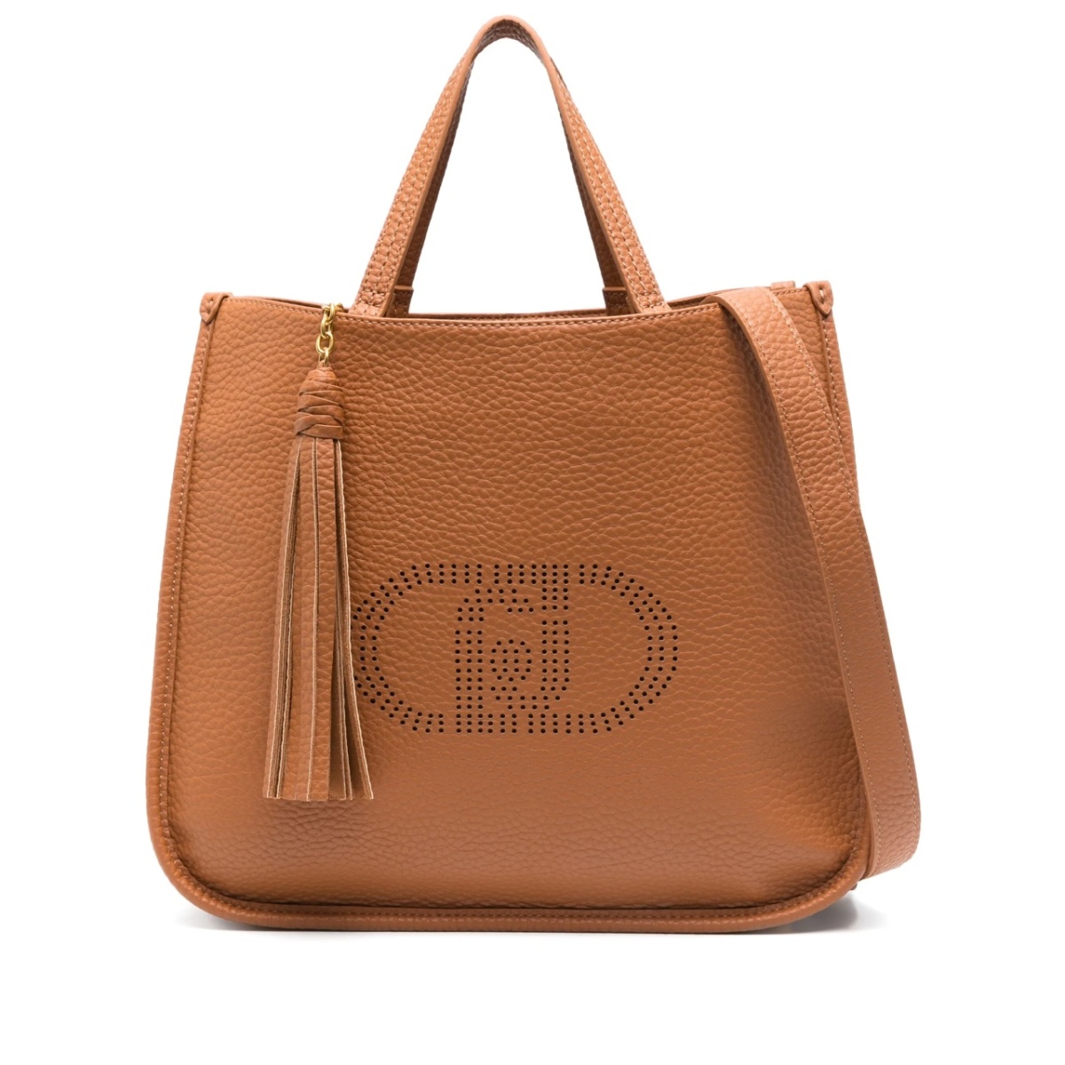 perforated-logo tote bag