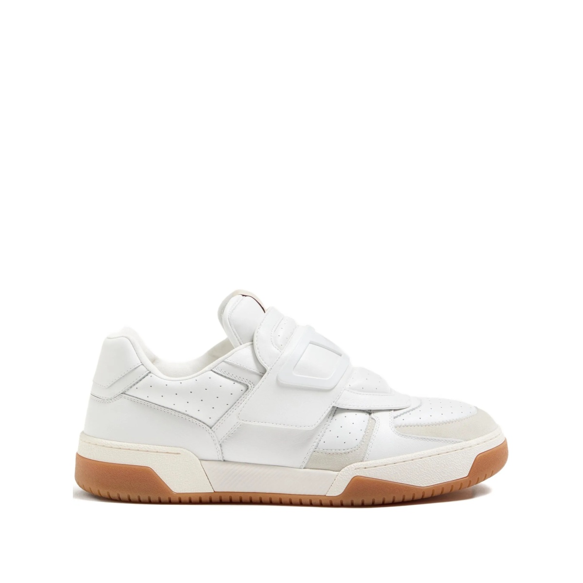 perforated strap sneakers