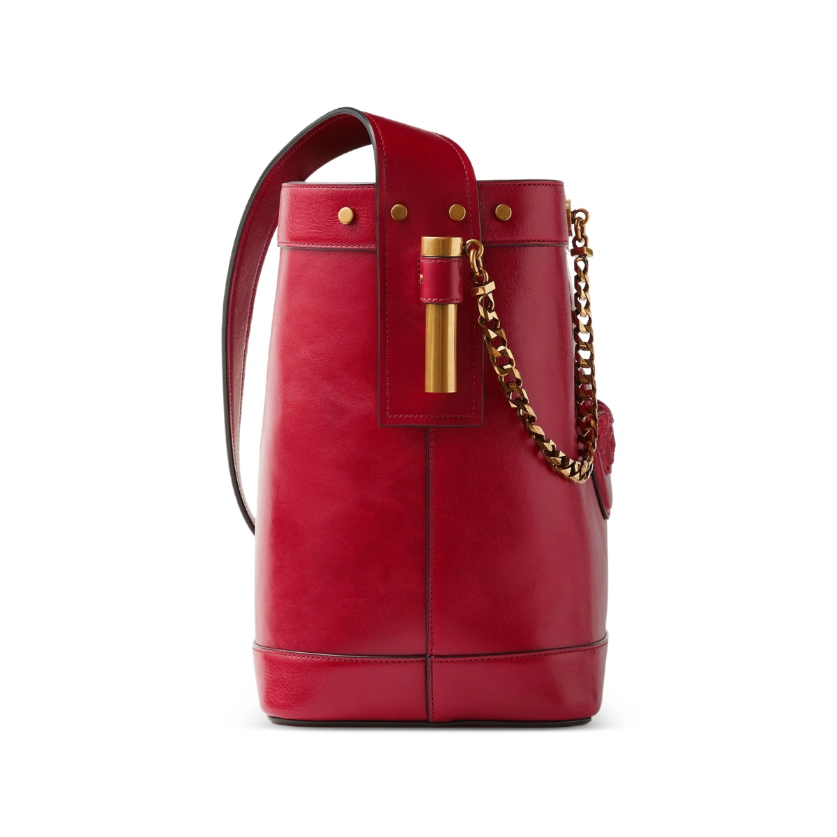 Pivot small leather bucket bag - Img 4