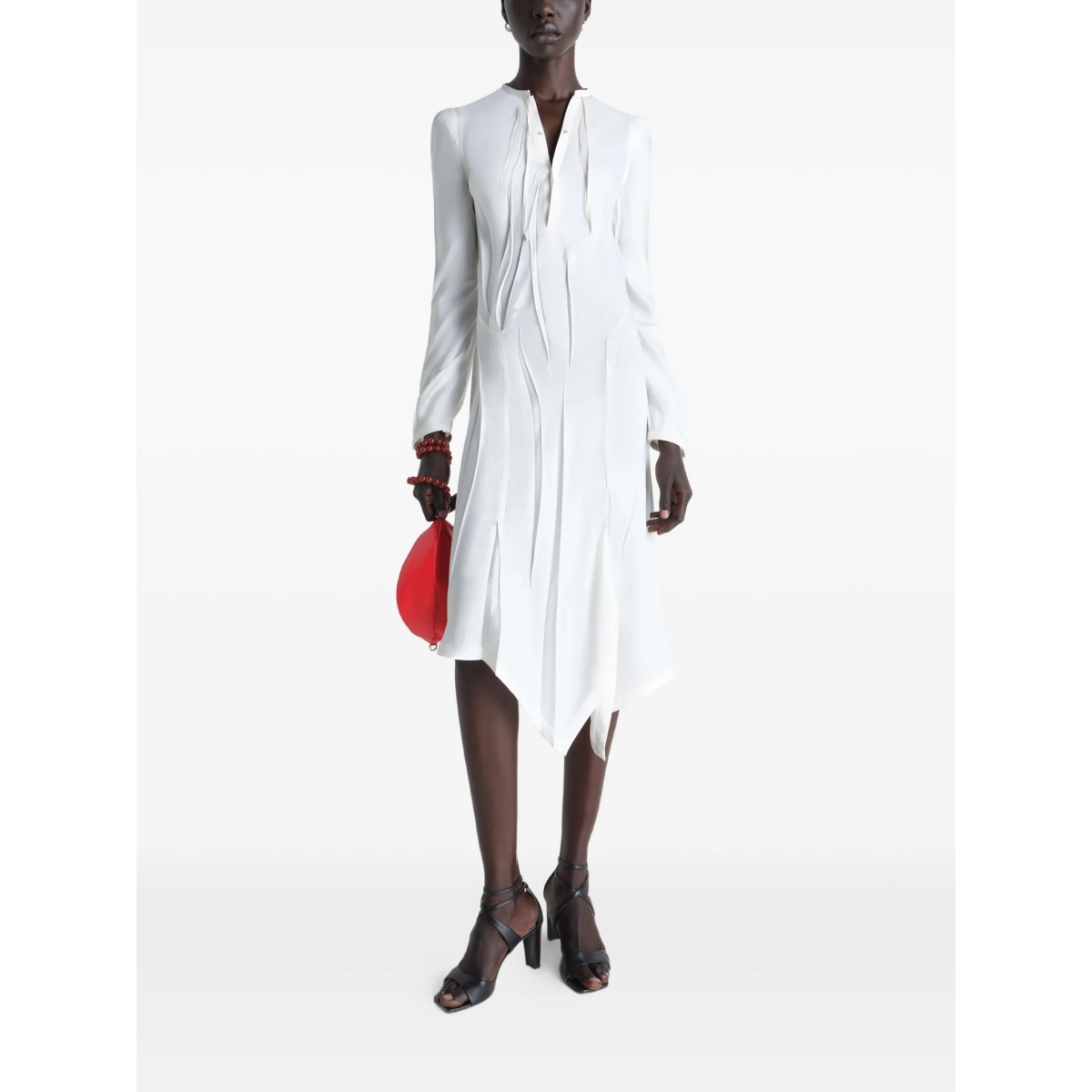 pleated bias dress - Img 2