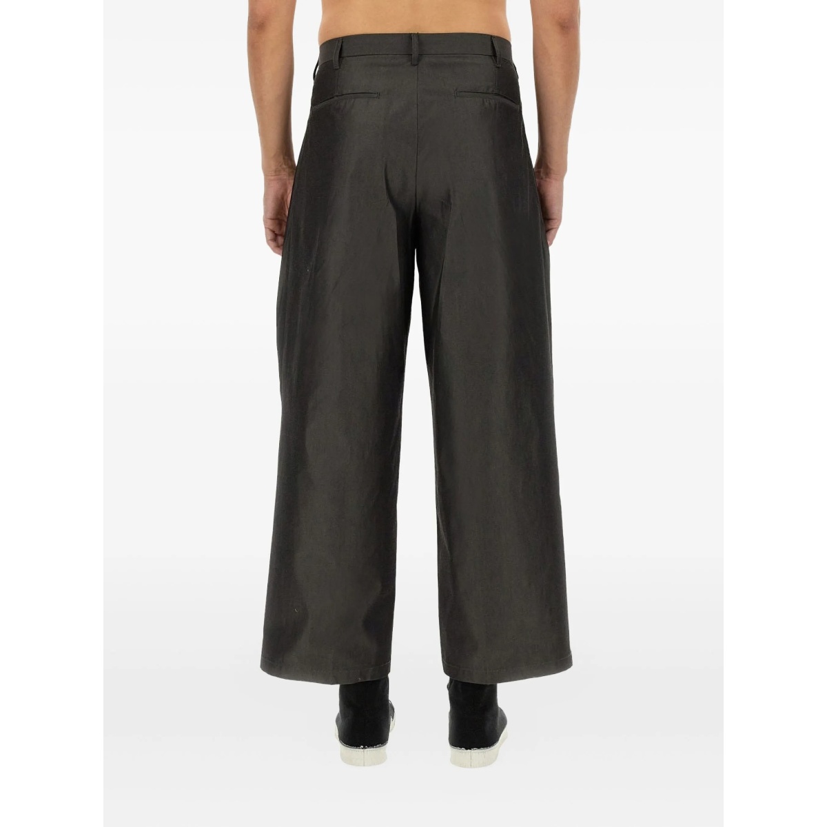 pleated cotton trousers - Img 4