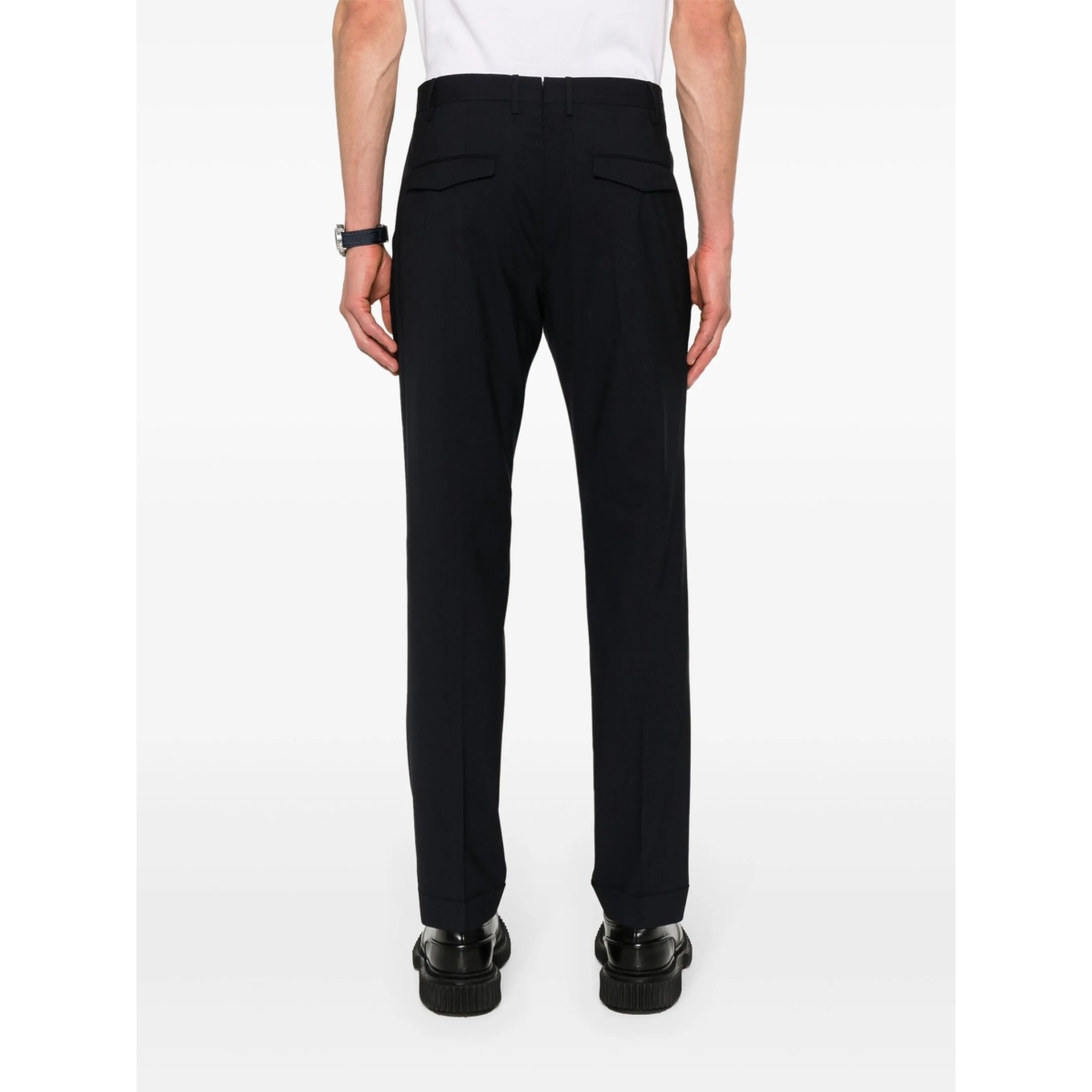 pleated slim-cut trousers - Img 4