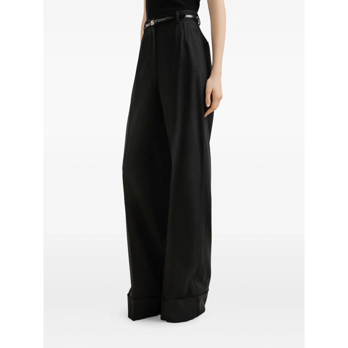 pleated wide-leg trousers - Img 4