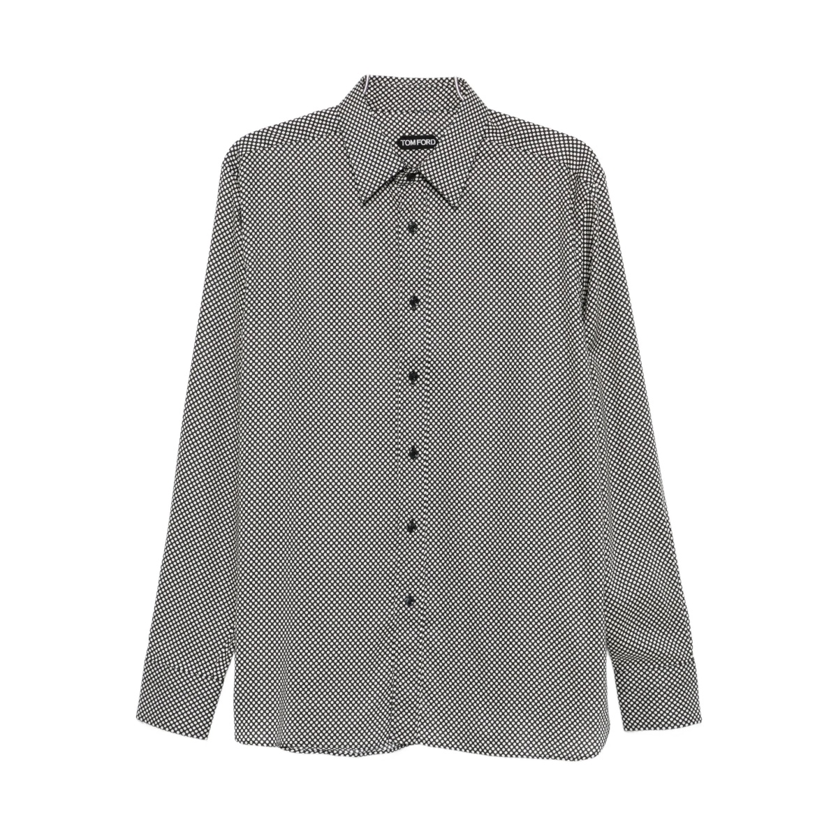polka dot-pattern shirt