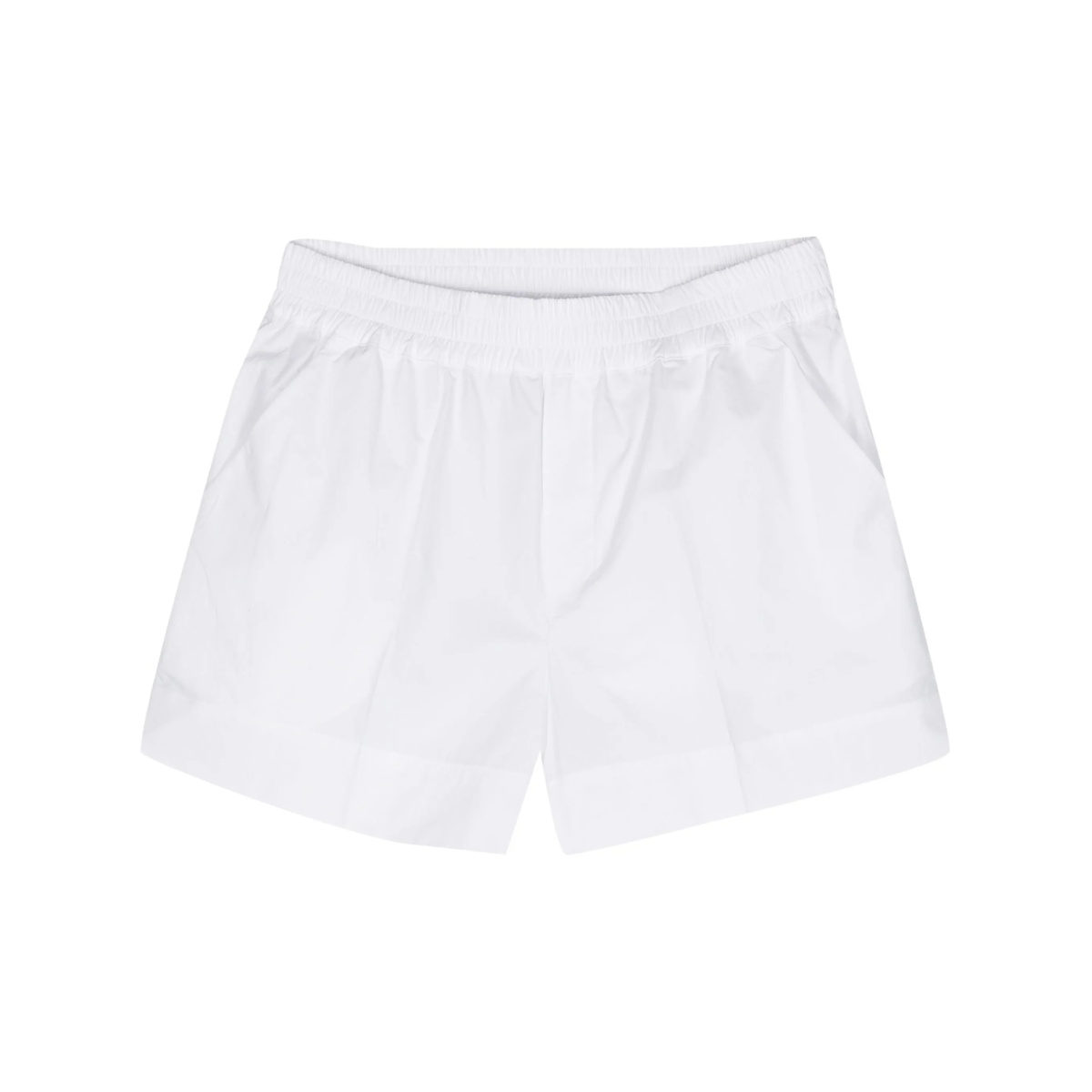 pressed-crease poplin shorts