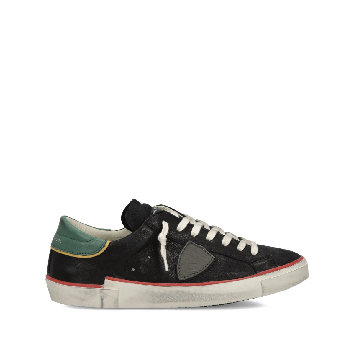 Prsx suede-panel low-top sneakers