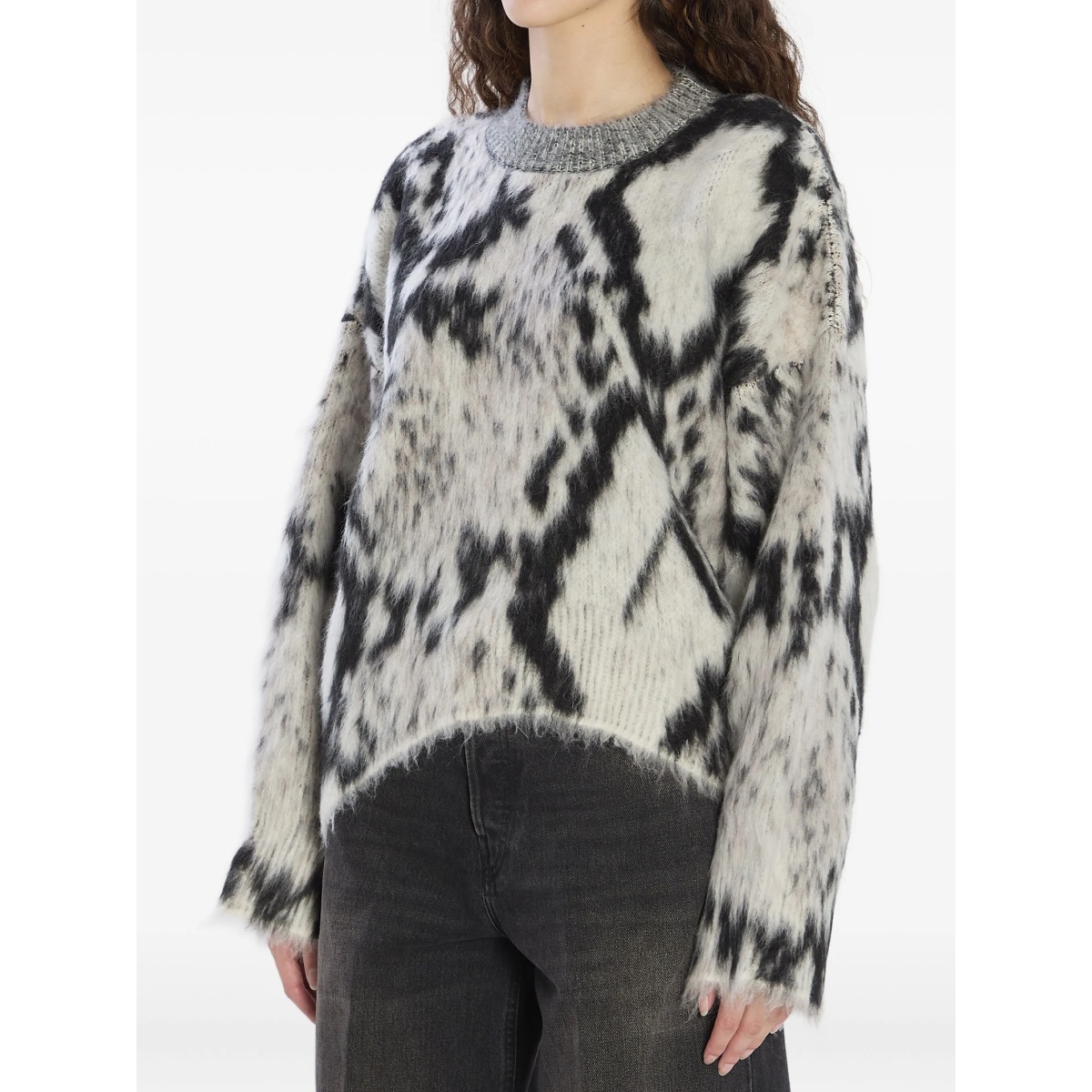 python-print ribbed sweater - Img 4