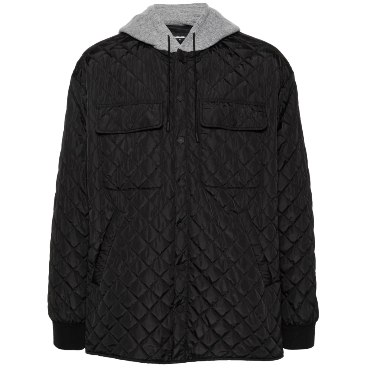 quilted hooded jacket
