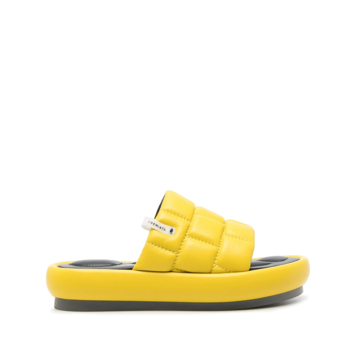quilted leather slides