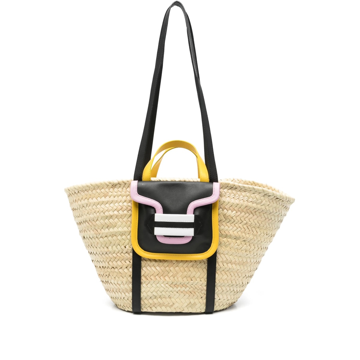 raffia bucket bag