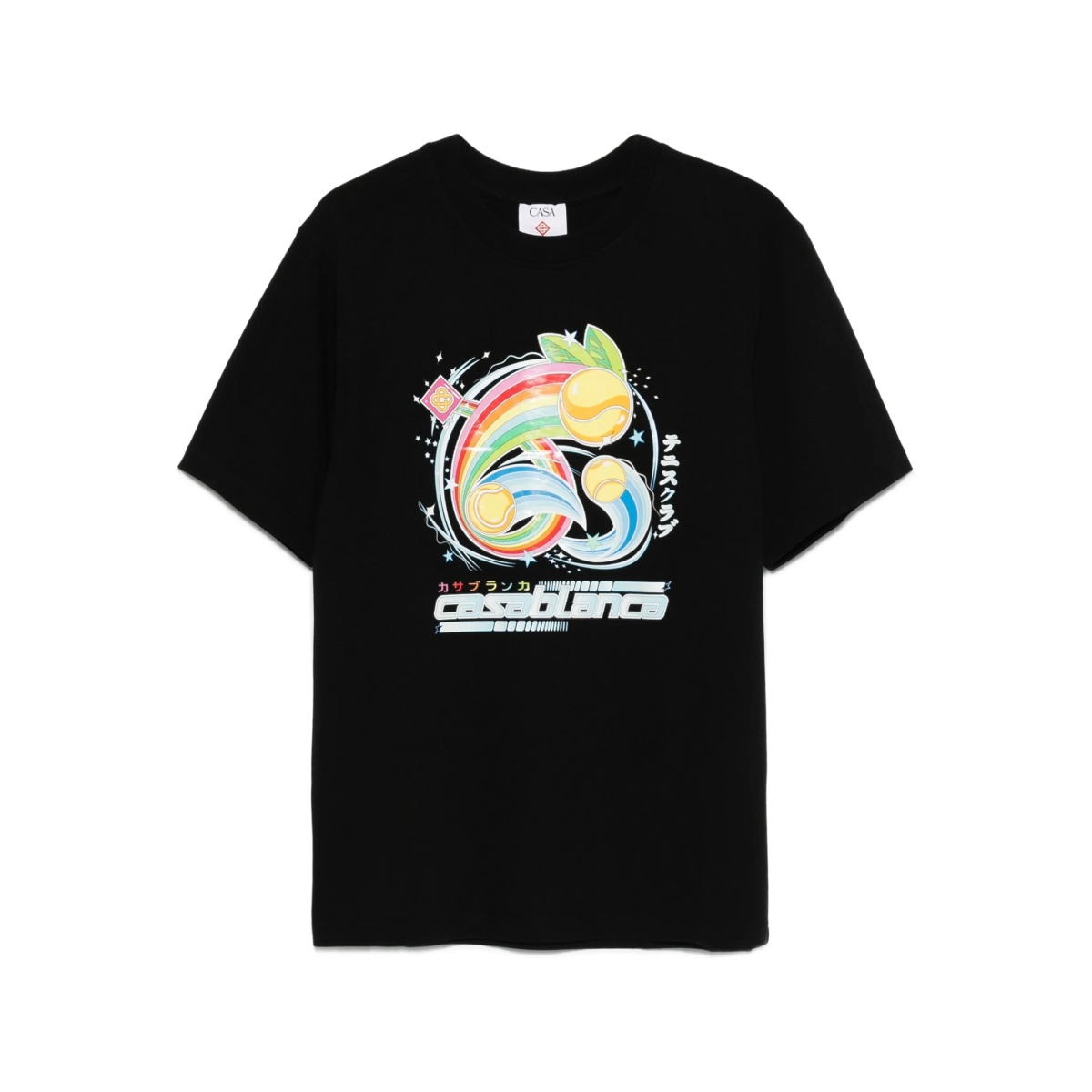 rainbow-print T-shirt