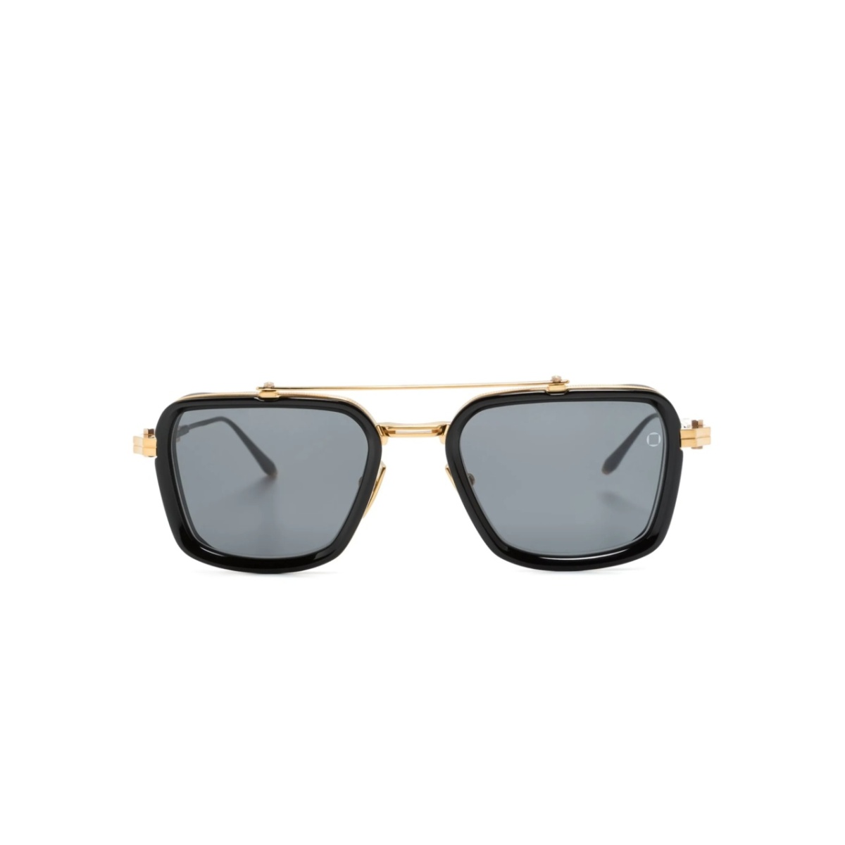 rectangle-frame tinted sunglasses
