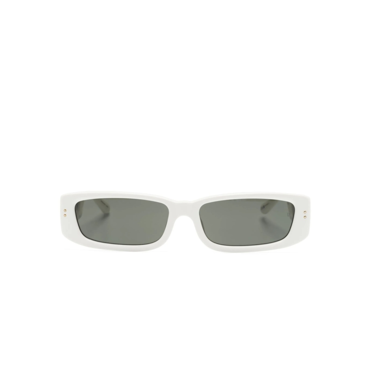 rectangle-frame tinted sunglasses