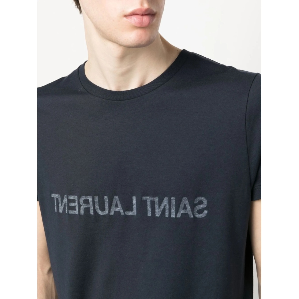 Reverse logo-print cotton T-shirt - Img 5