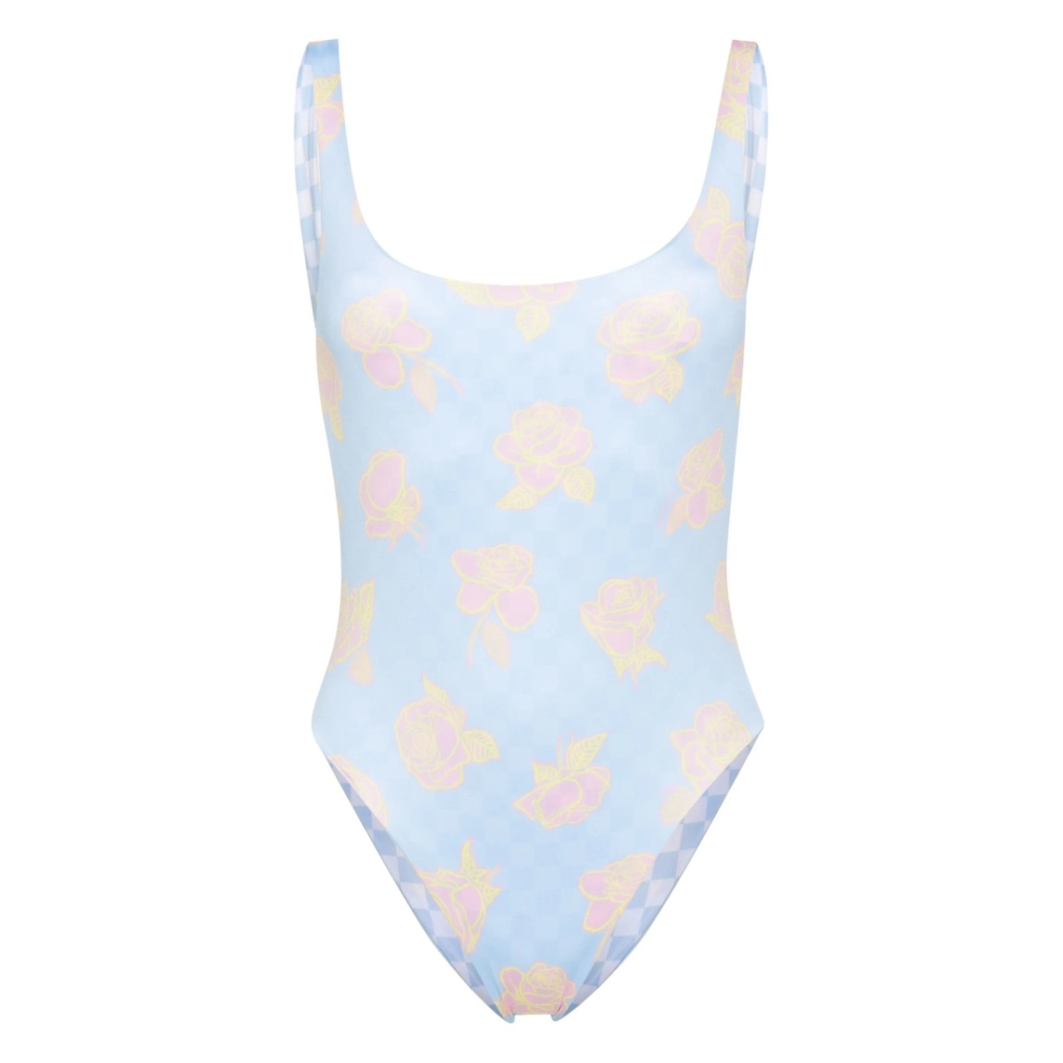 reversible scoop-back swimsuit