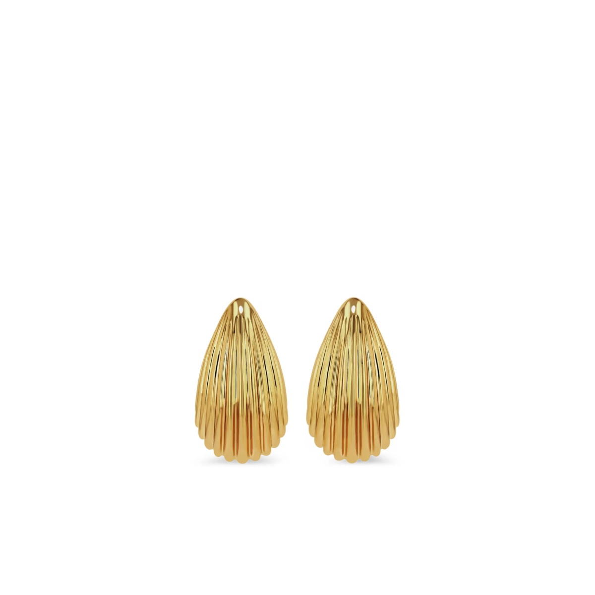 Ribbed Drop earrings