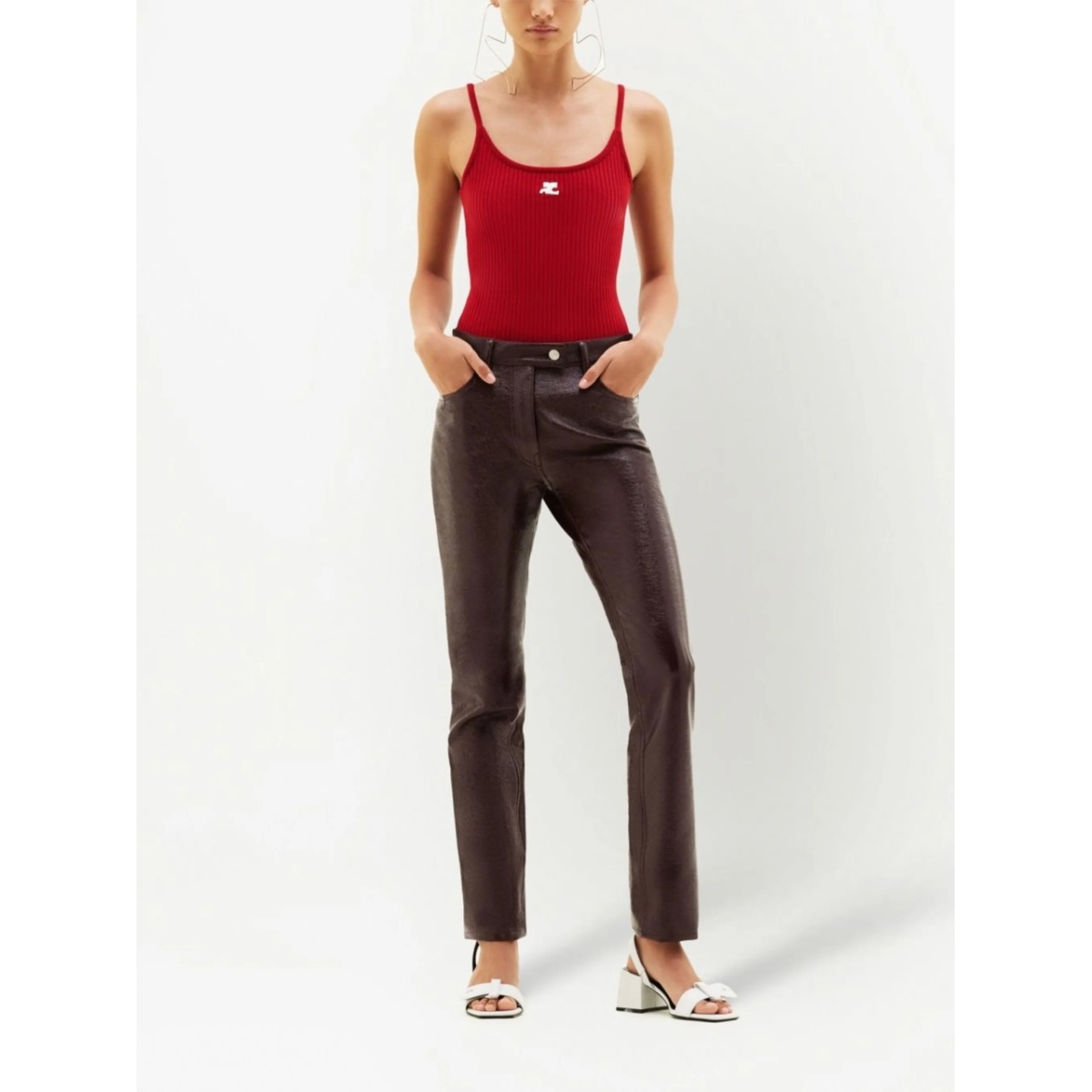 ribbed-knit ribbed tank-top - Img 2