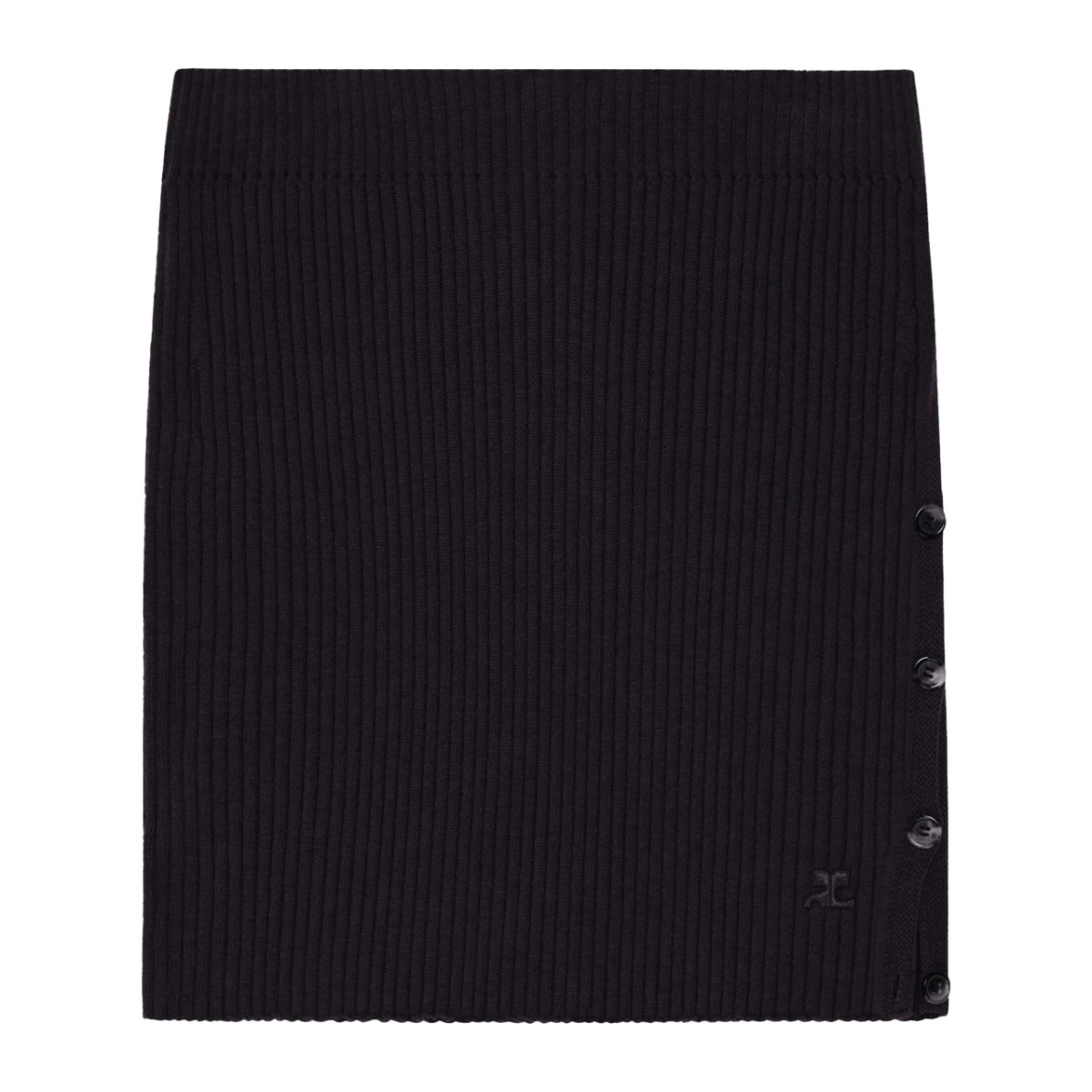ribbed mini skirt