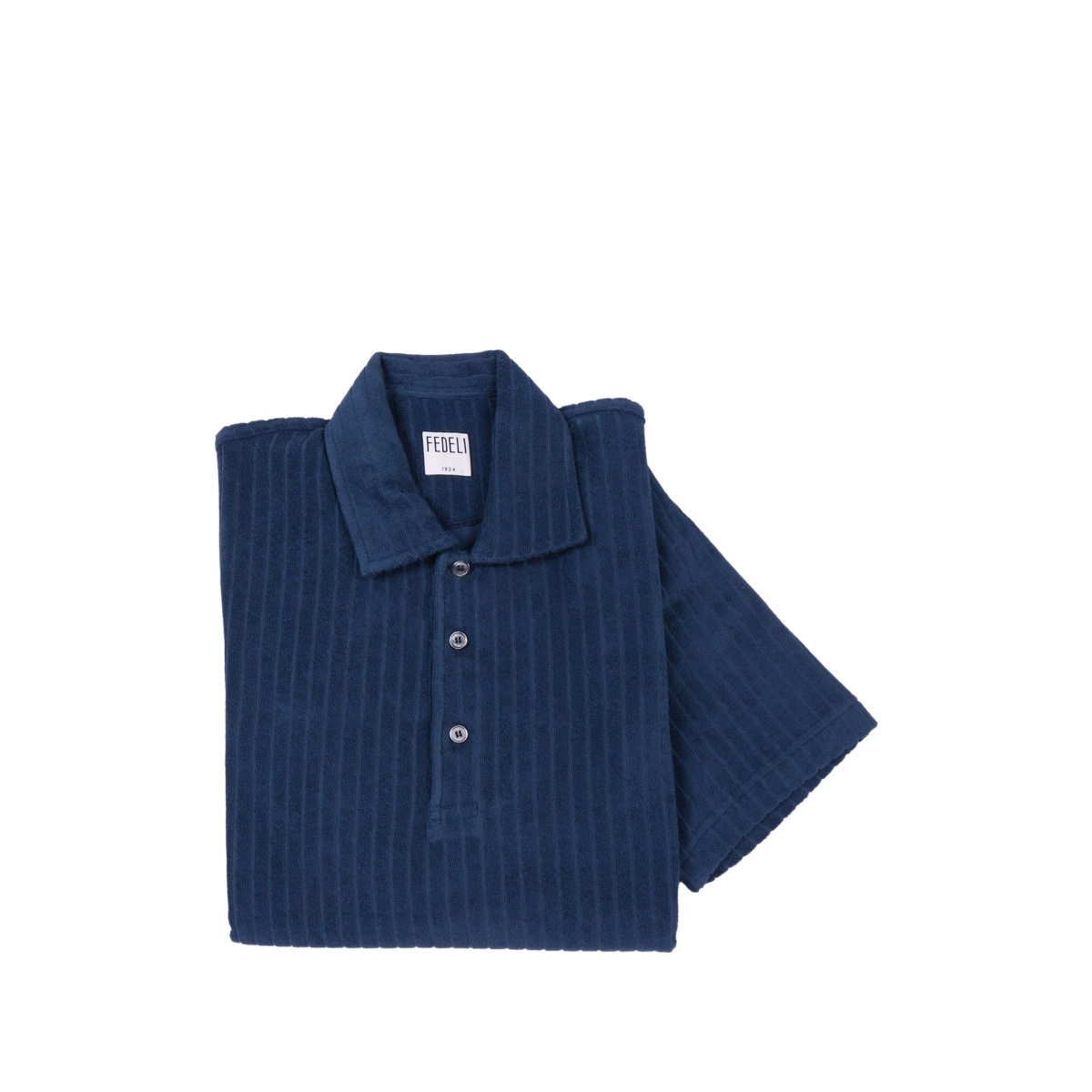ribbed short-sleeve polo shirt - Img 2