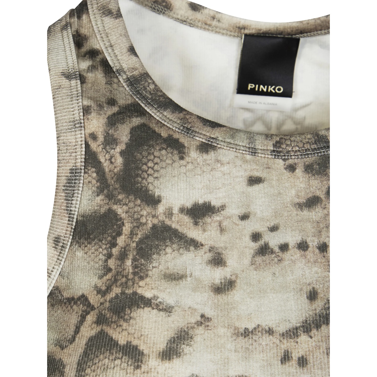 ribbed snake-print top - Img 3
