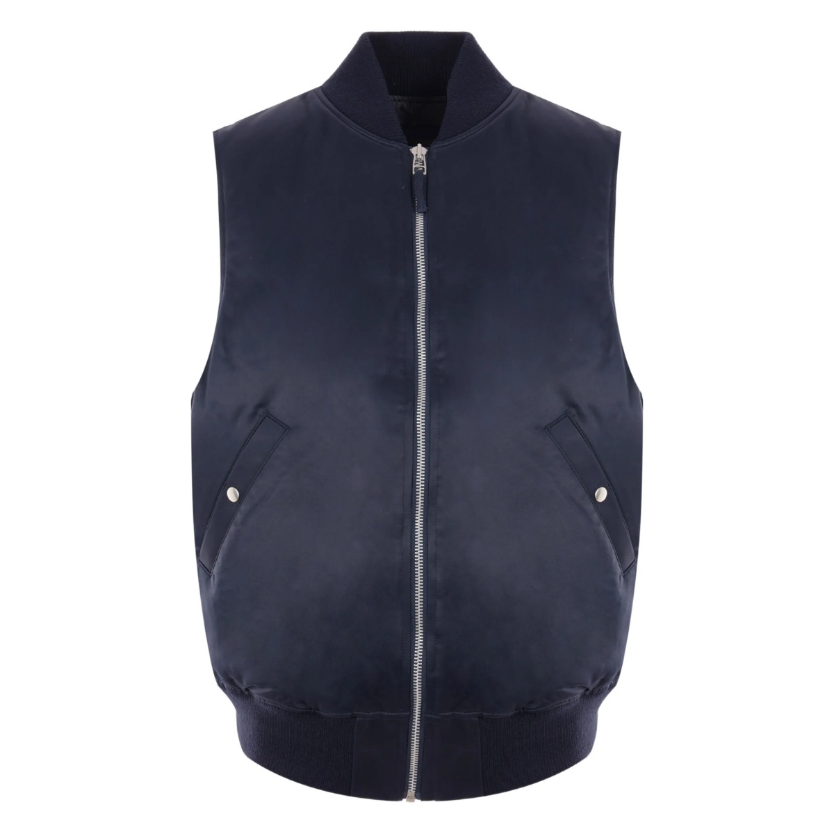 ribbed zip-front jacket