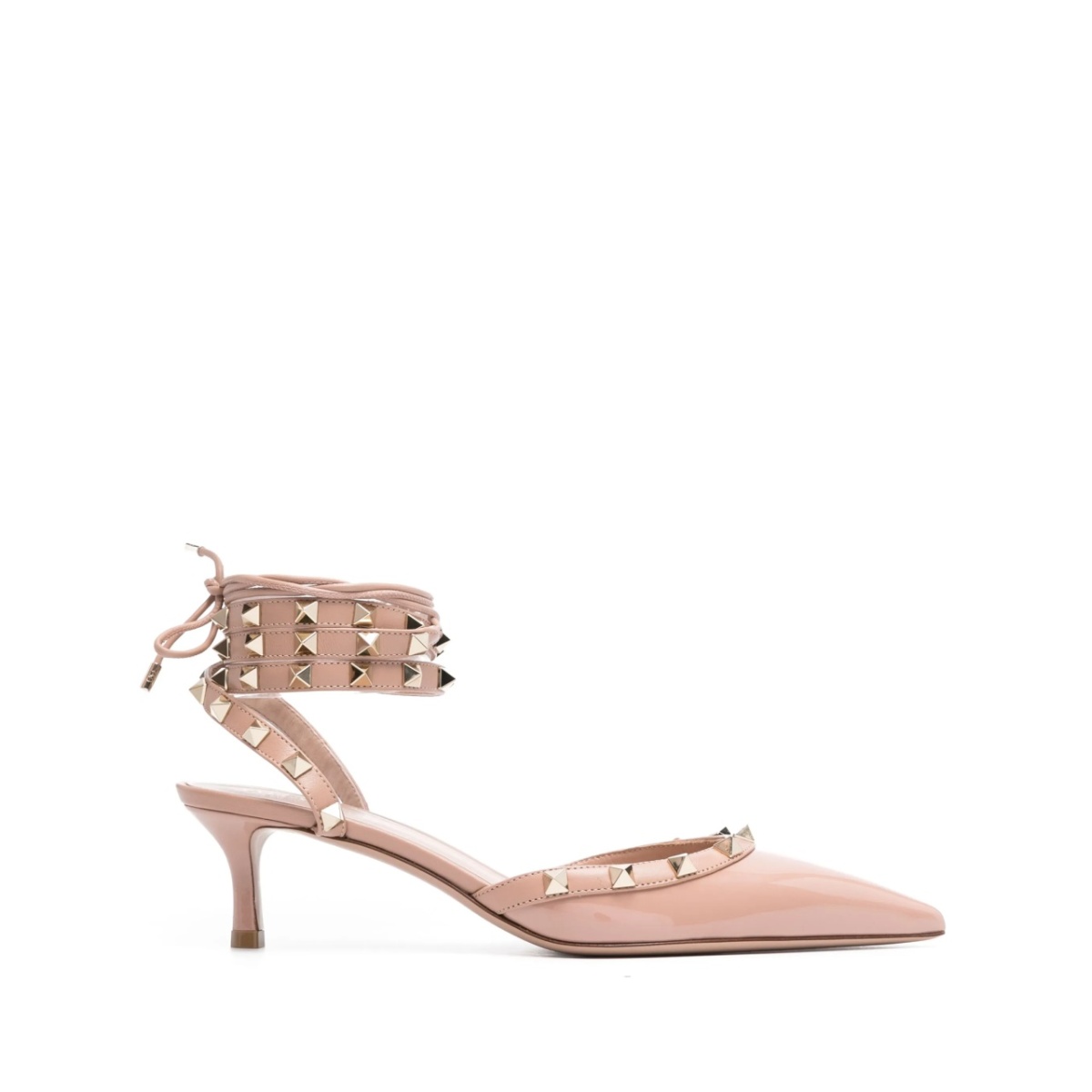 Rockstud 60mm patent-leather pumps