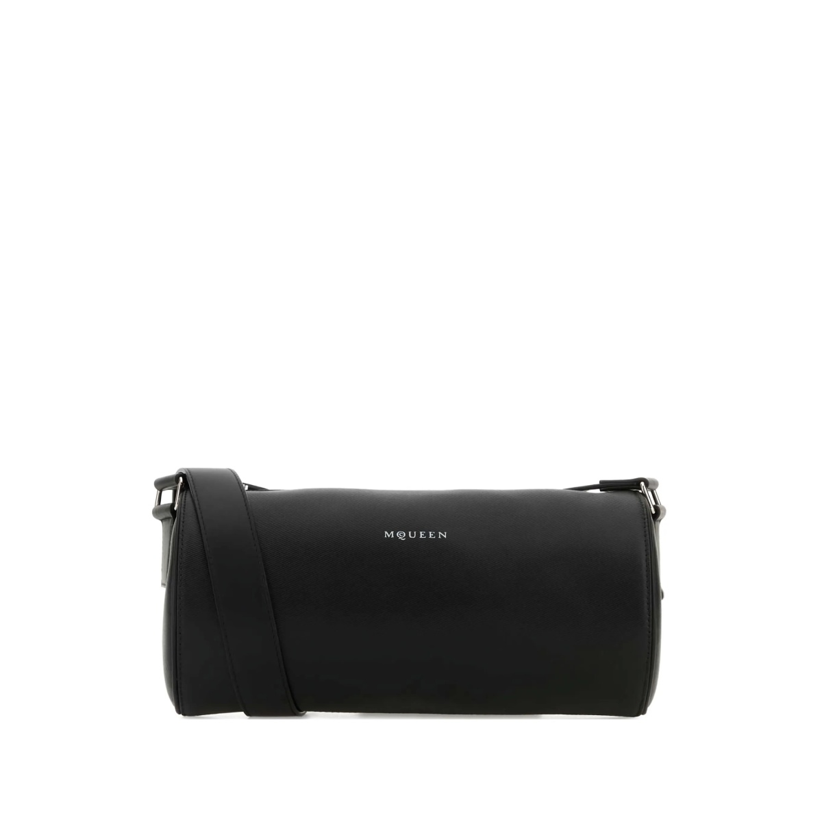 Roller leather shoulder bag