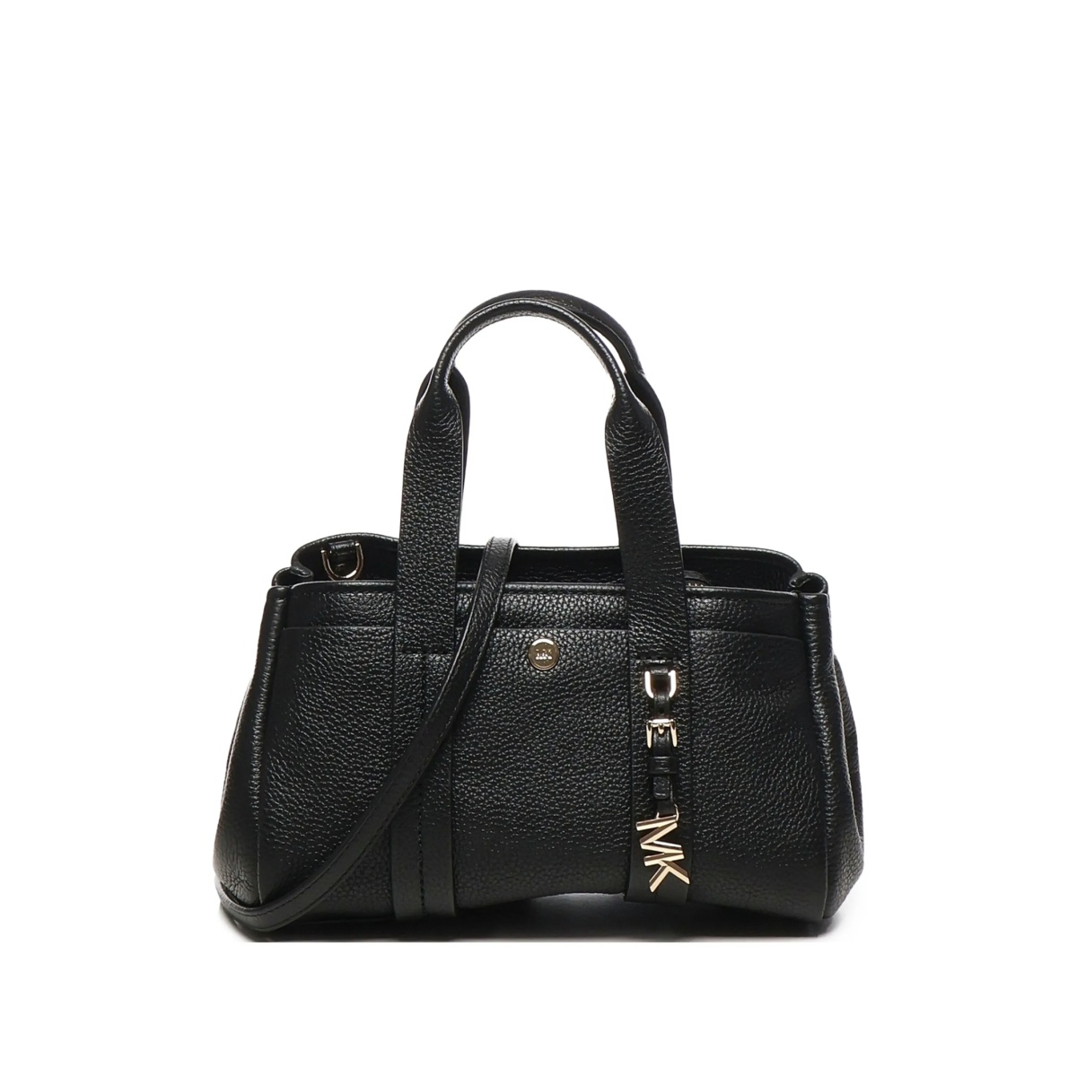 Romee leather zip-top shoulder bag