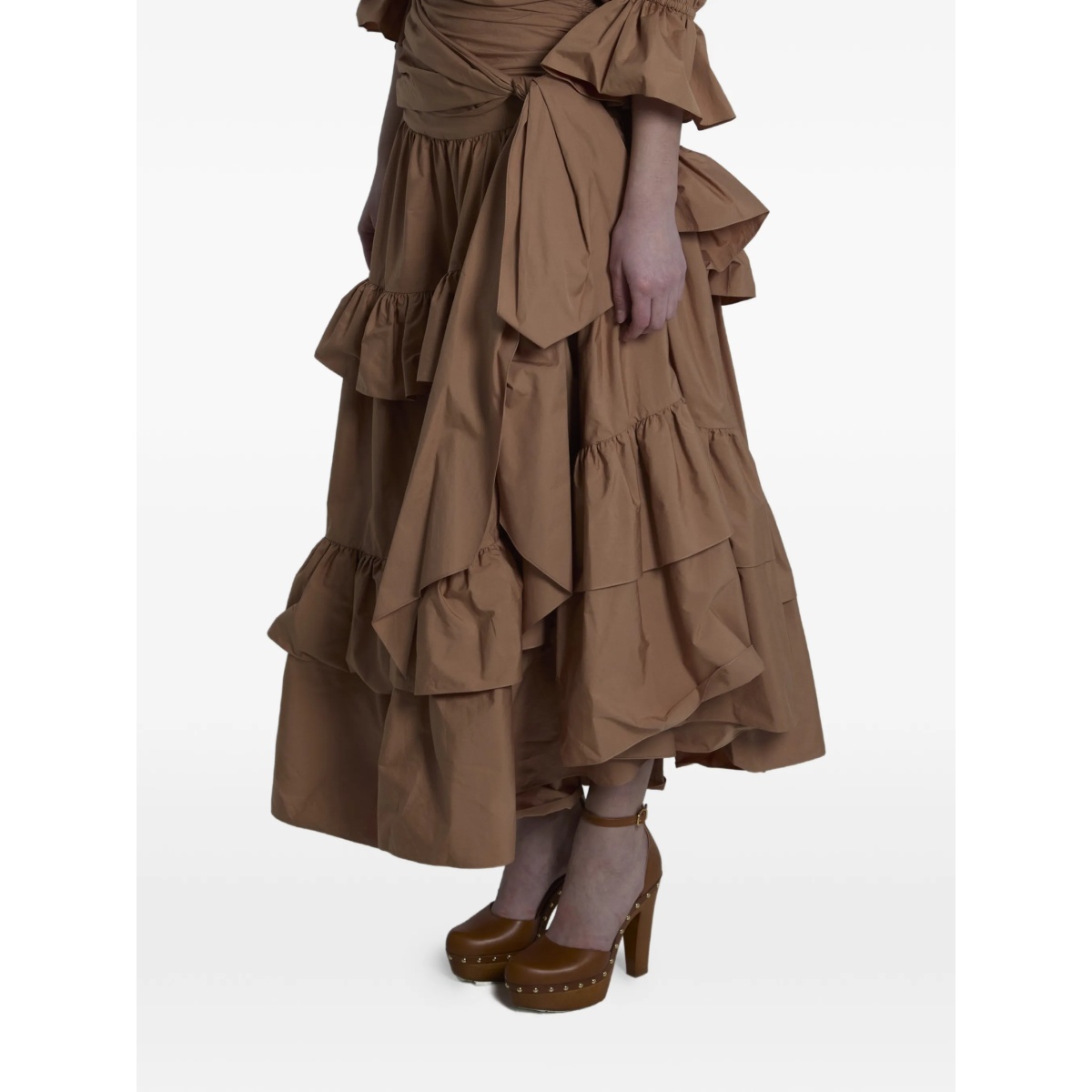 ruffled tiered midi skirt - Img 3
