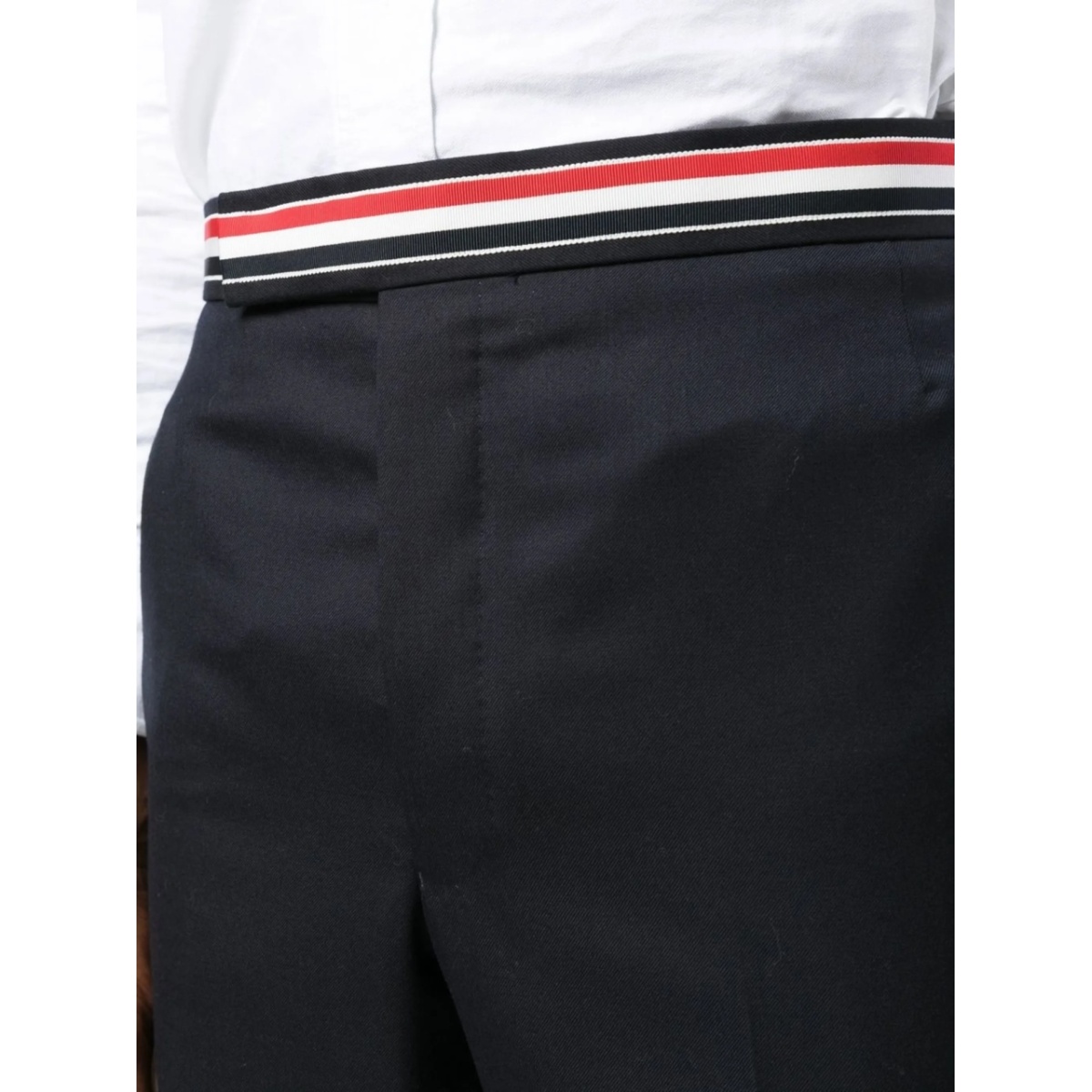 RWB-waistband cropped tailored trousers - Img 5