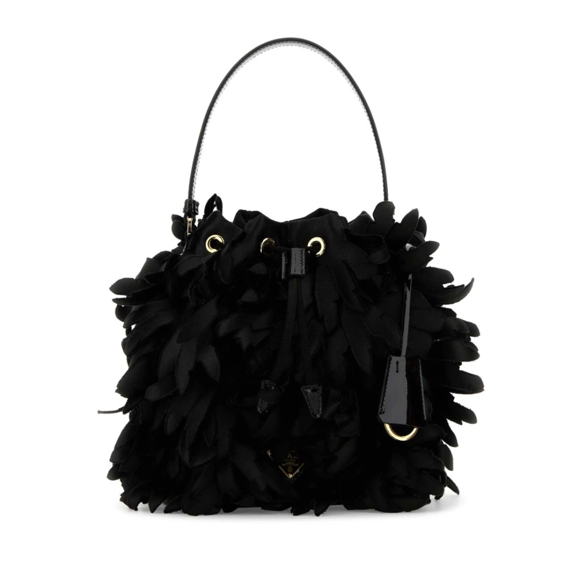 satin bucket bag