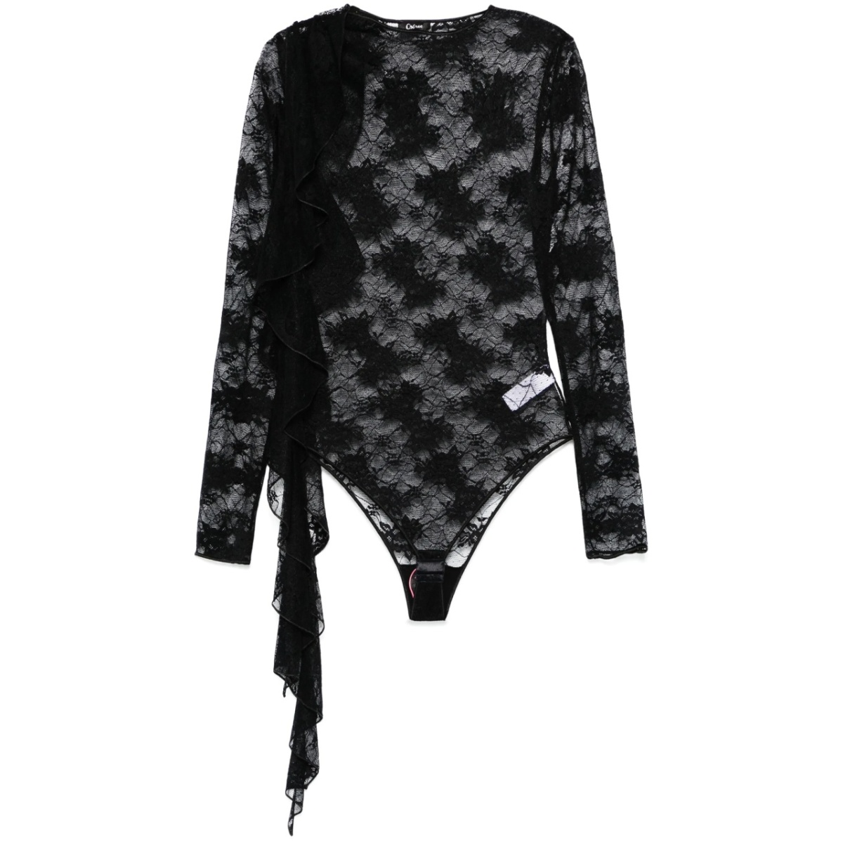 scarf-detail bodysuit