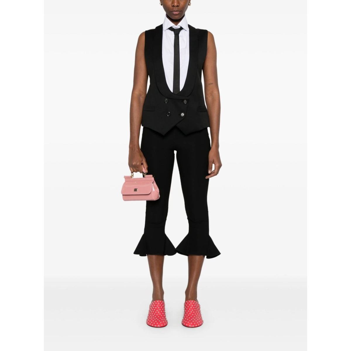 scoop-neck waistcoat - Img 2