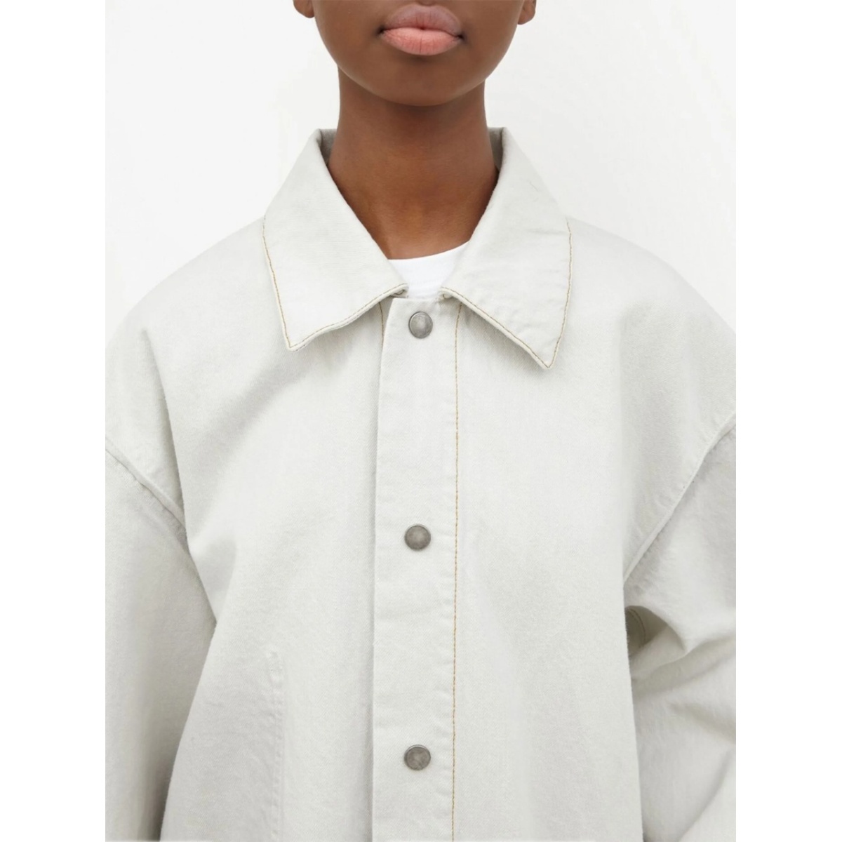 Selvedge denim shirt jacket - Img 5