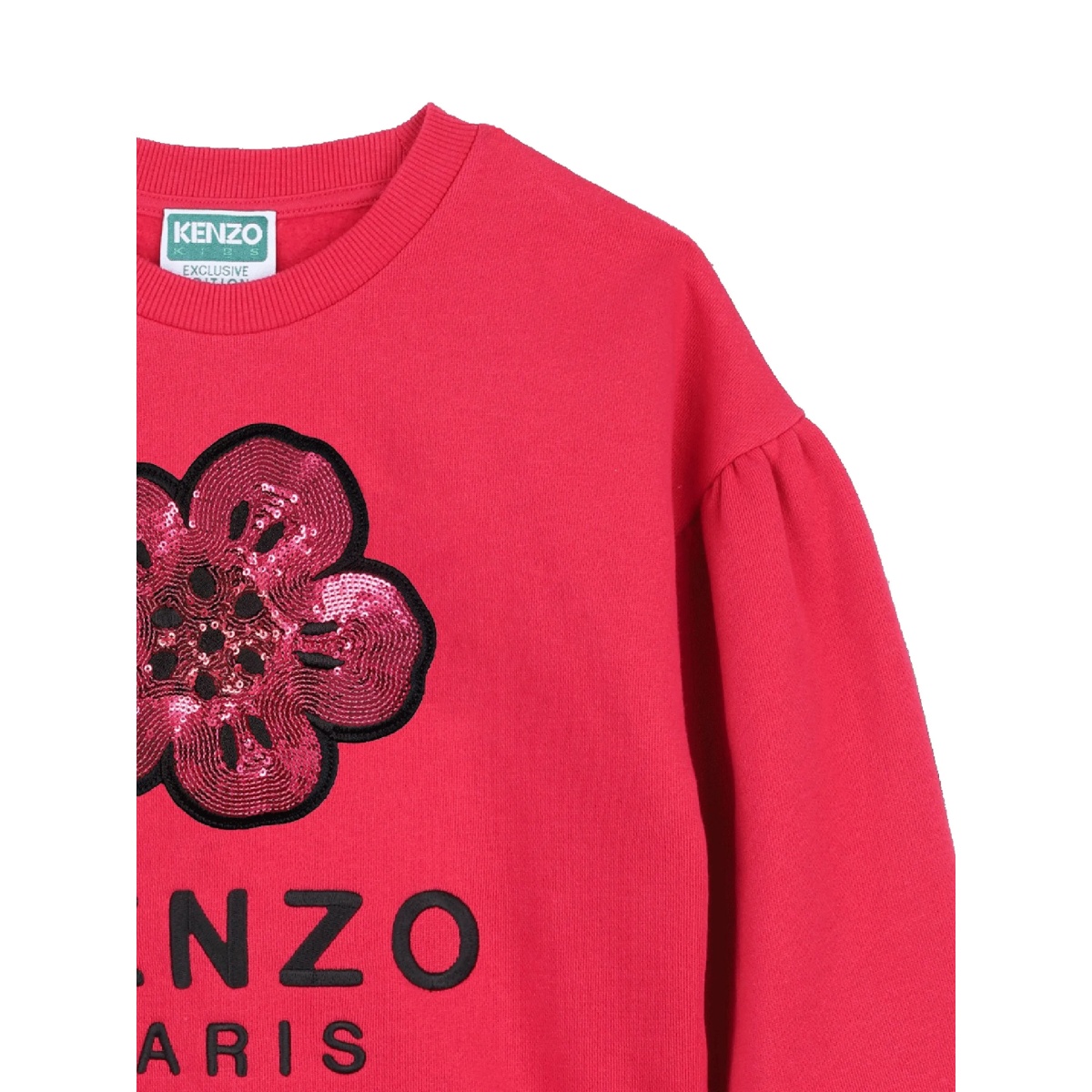 sequin-embellished flower-motif sweatshirt - Img 3