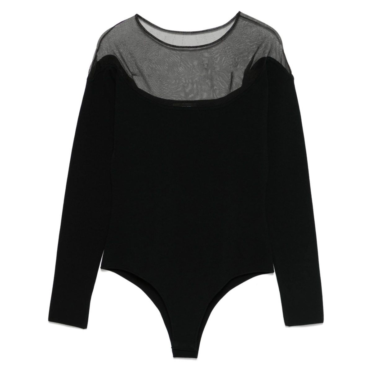 sheer-panelled bodysuit