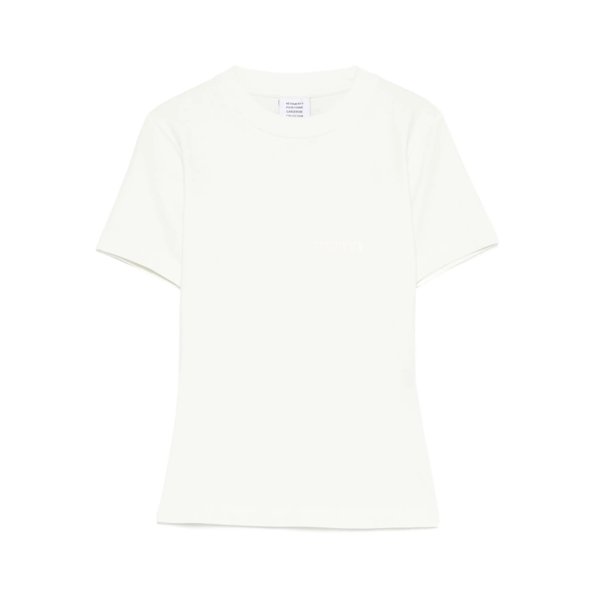 short-sleeved crew-neck top