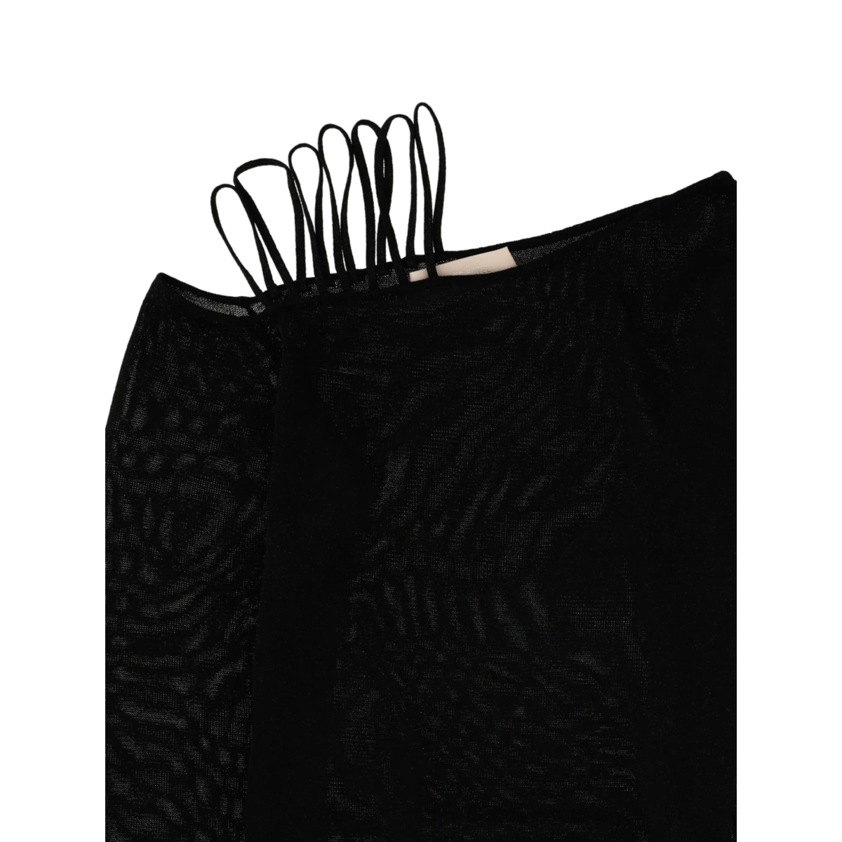shoulder strap long-sleeve sweater - Img 2
