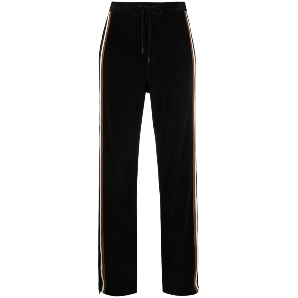 side-stripe corduroy track pants