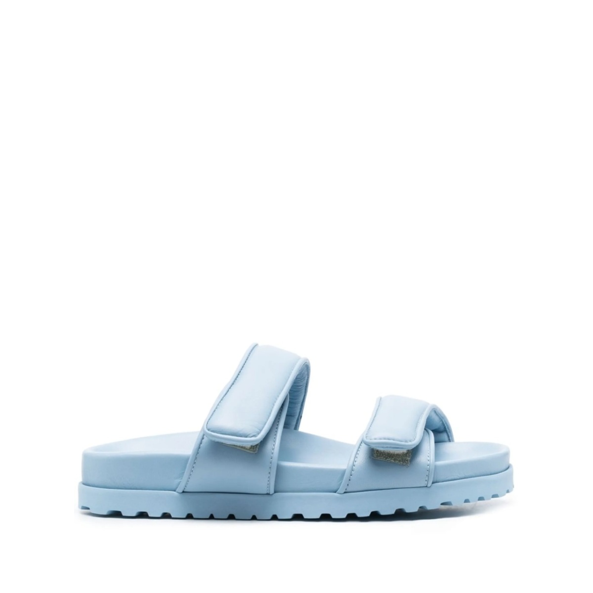 side touch-strap fastening sandals