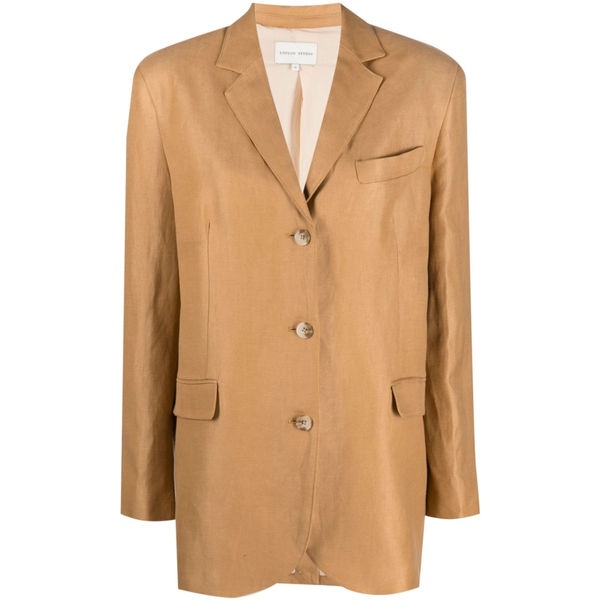 single-breasted long-sleeved blazer