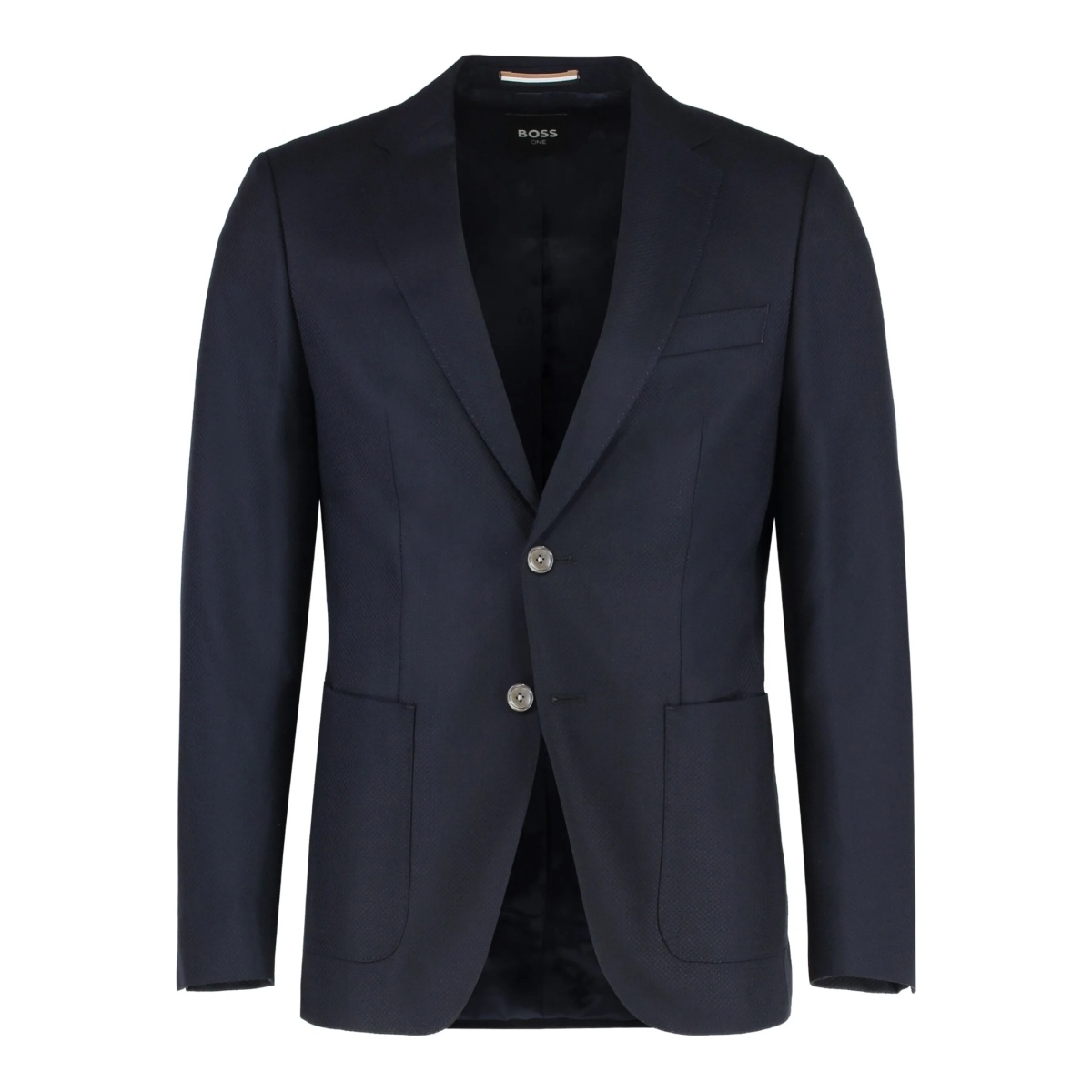 single-breasted notched-lapel jacket