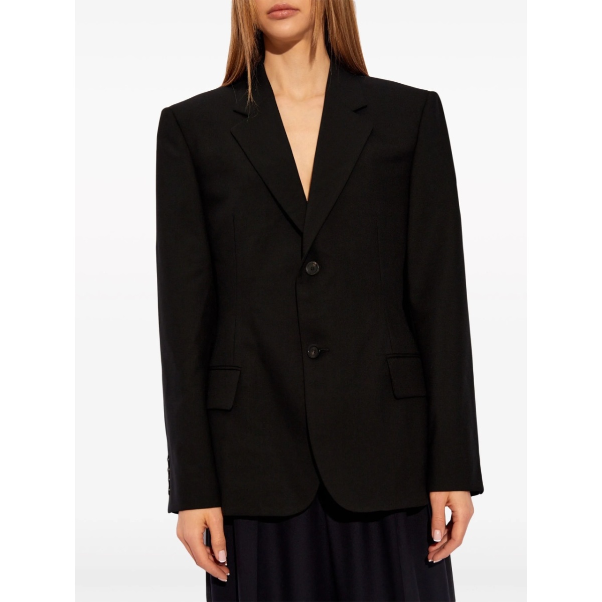 single-breasted wool blazer - Img 3