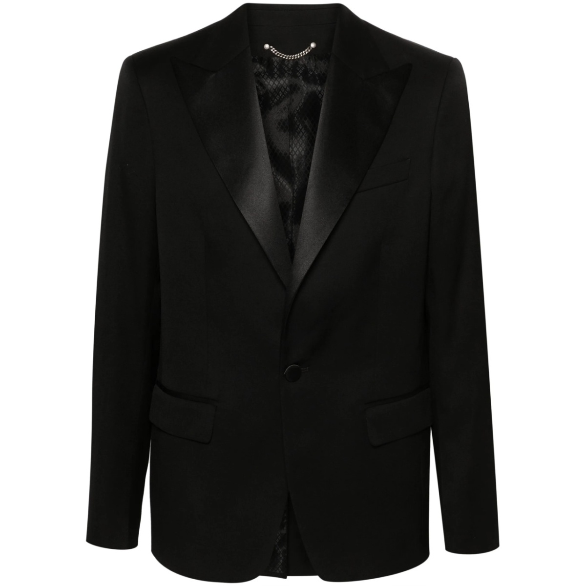 single-breasted wool blazer