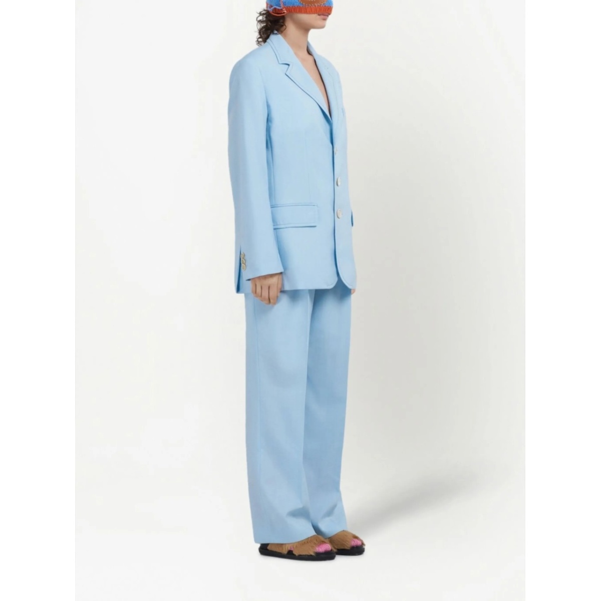 single-breasted wool blazer - Img 2
