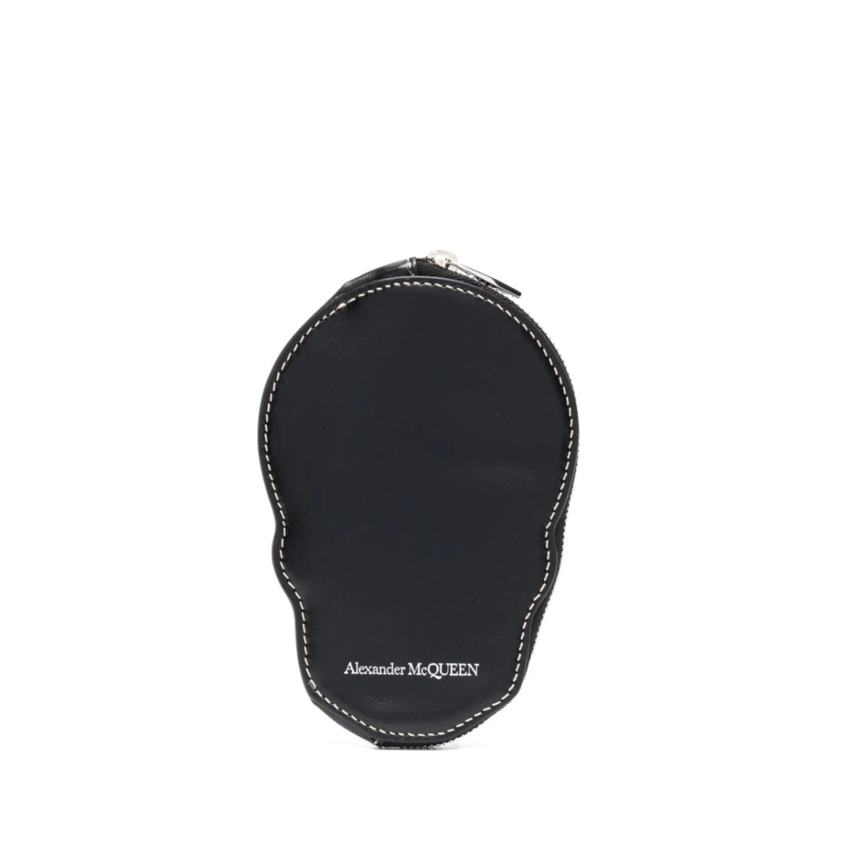 Skull all-around zip wallet