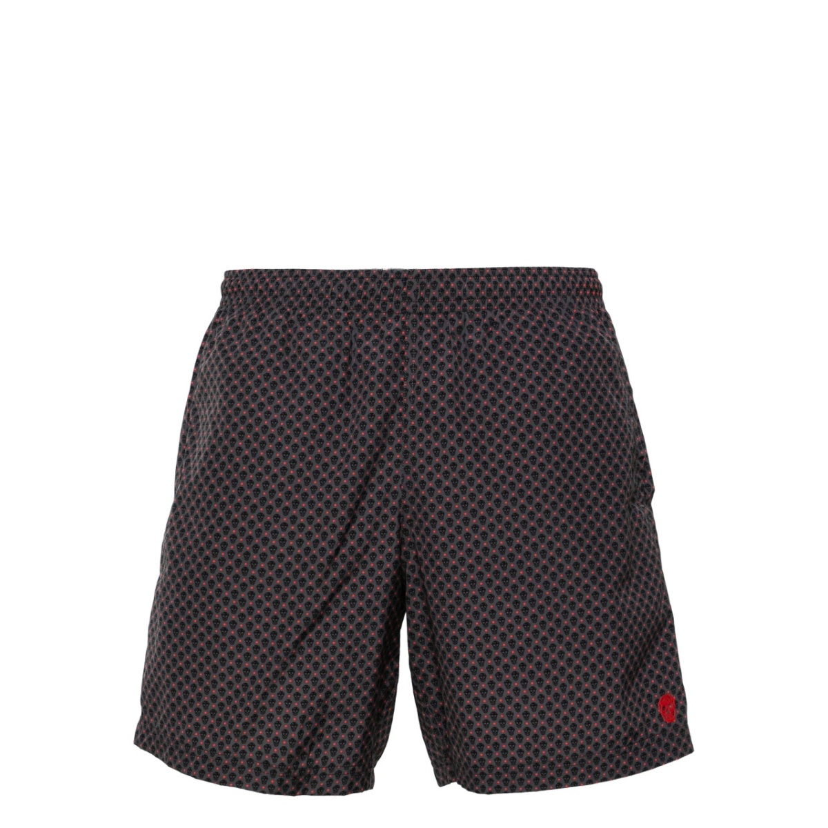skull-print swim shorts