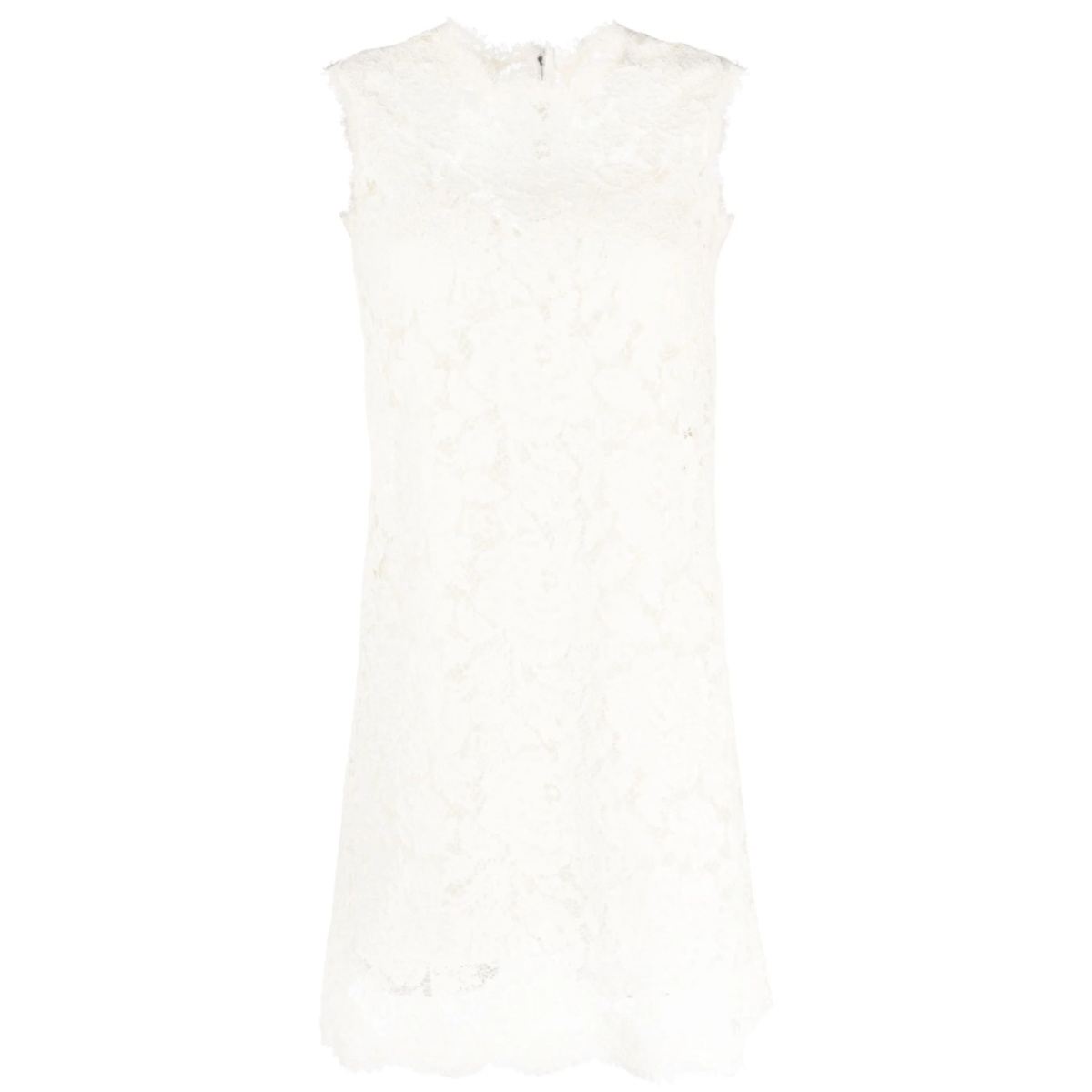 sleeveless lace minidress