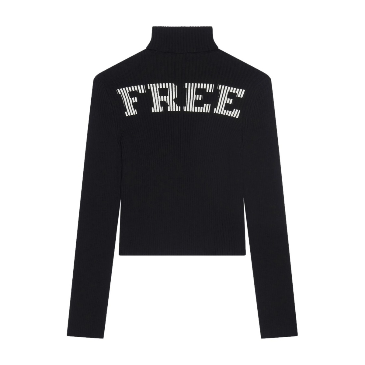 slogan-print roll-neck jumper - Img 2