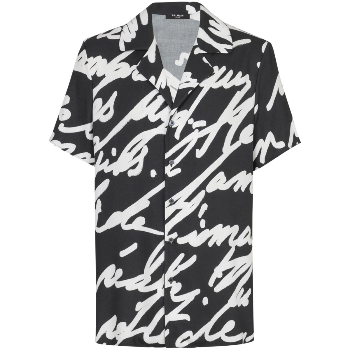 slogan-print shirt